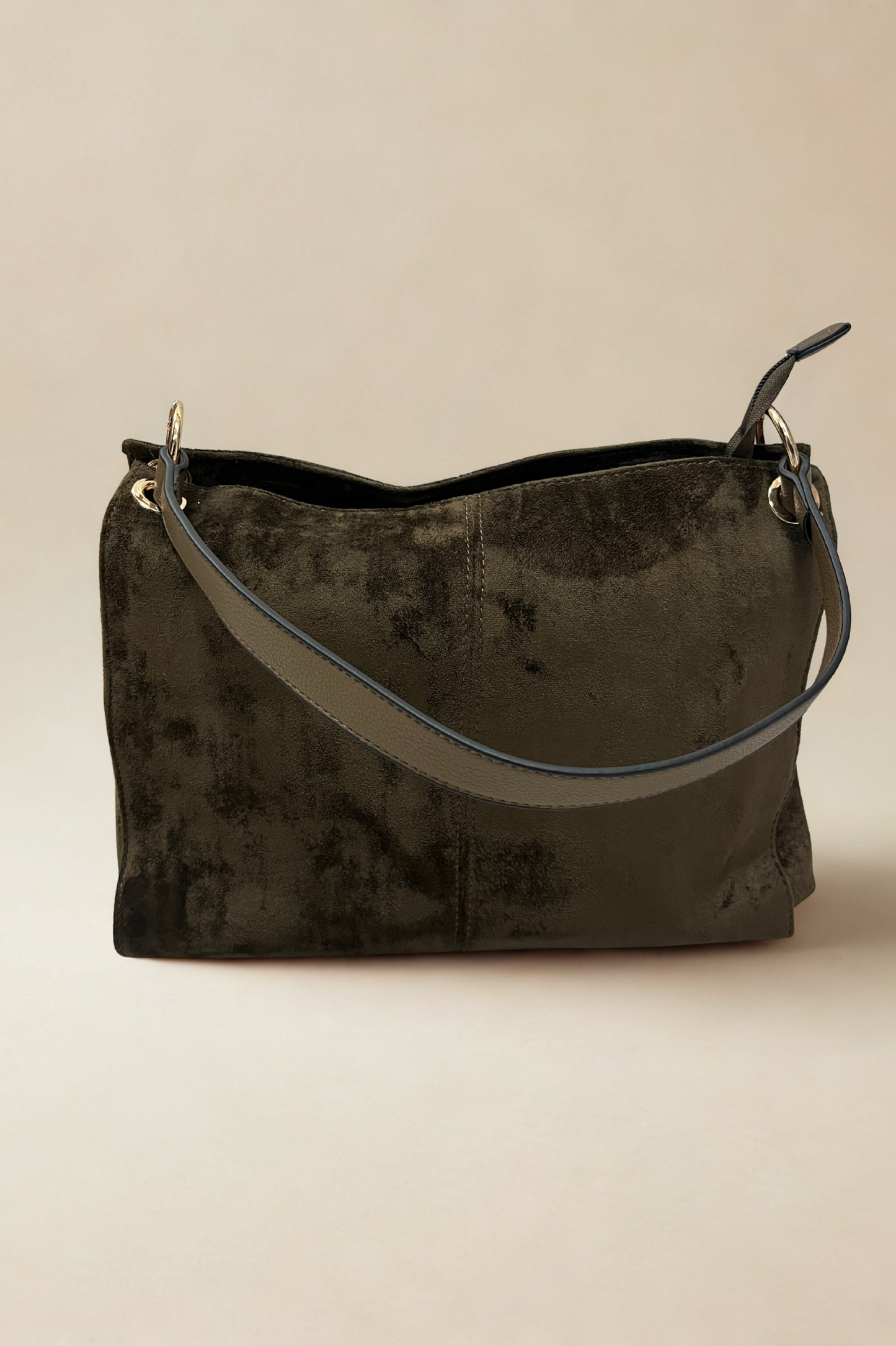 Faux Suede Slouchy Shoulder Bag (Variants)
