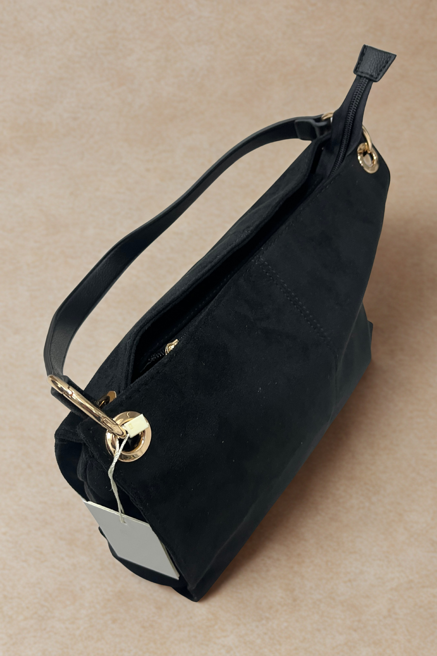 Faux Suede Slouchy Shoulder Bag (Variants)