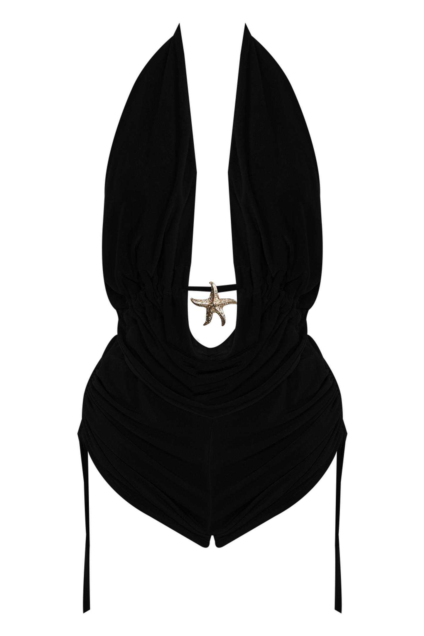 Black Starfish Halter-Neck Top and Shorts Set