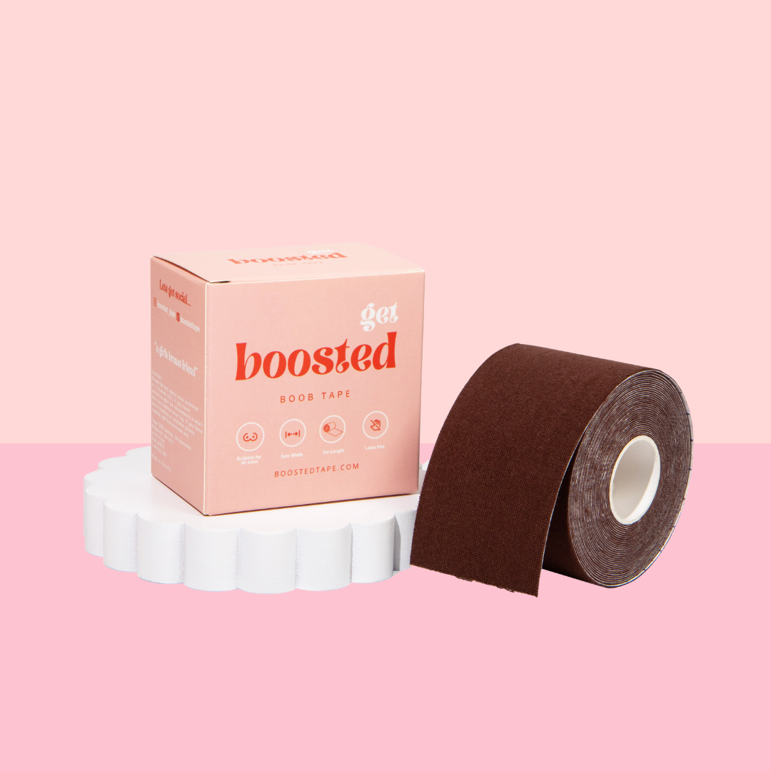 Boosted Boob Tape in Coffee, 5 metre roll