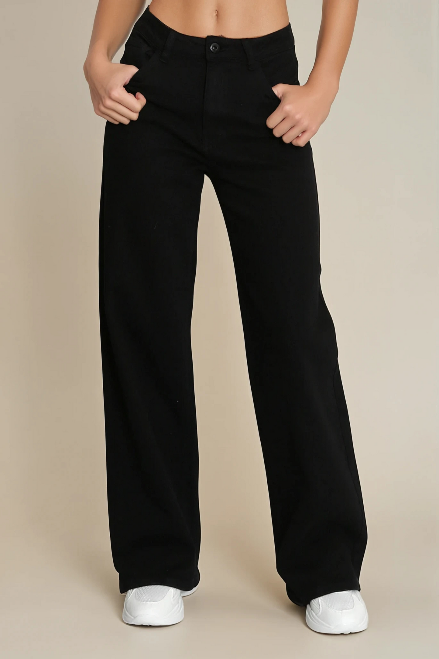 Denim Black Mid Rise Dad Fit Jeans