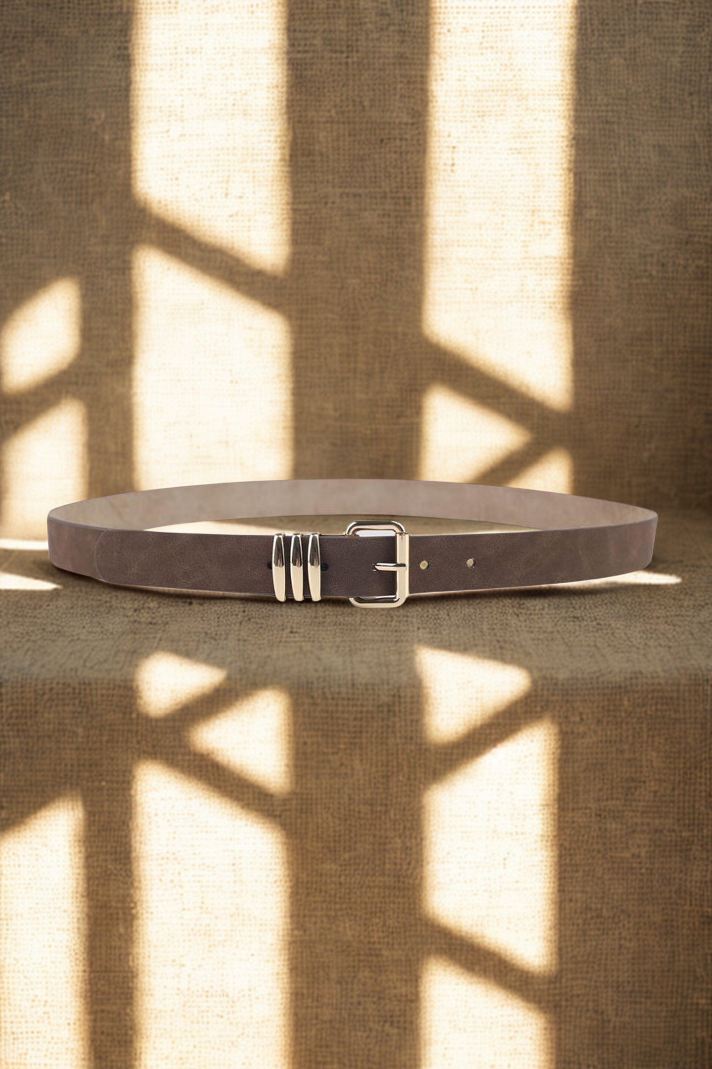 Suede Slim Belt with Gold Hardware (variants)