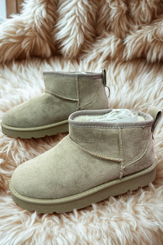 Mushroom Faux Fur Boots