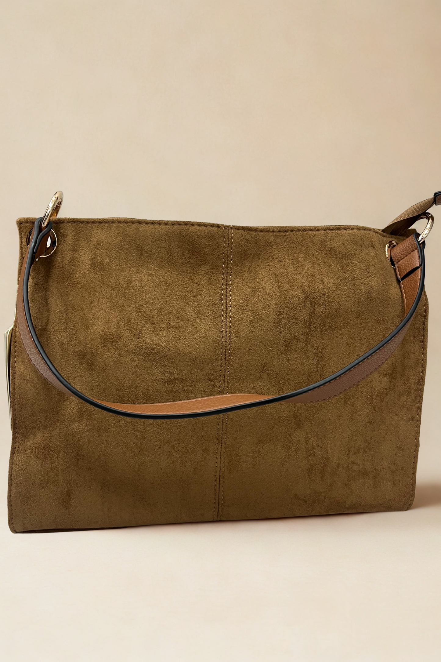 Faux Suede Slouchy Shoulder Bag (Variants)
