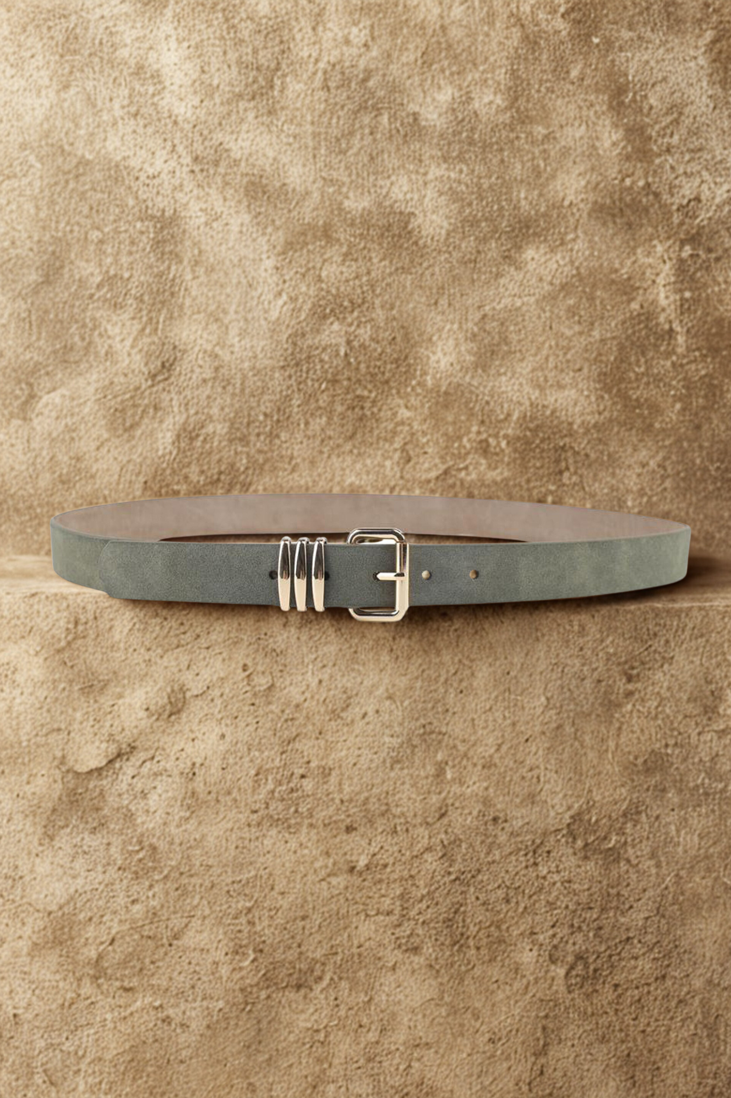 Suede Slim Belt with Gold Hardware (variants)
