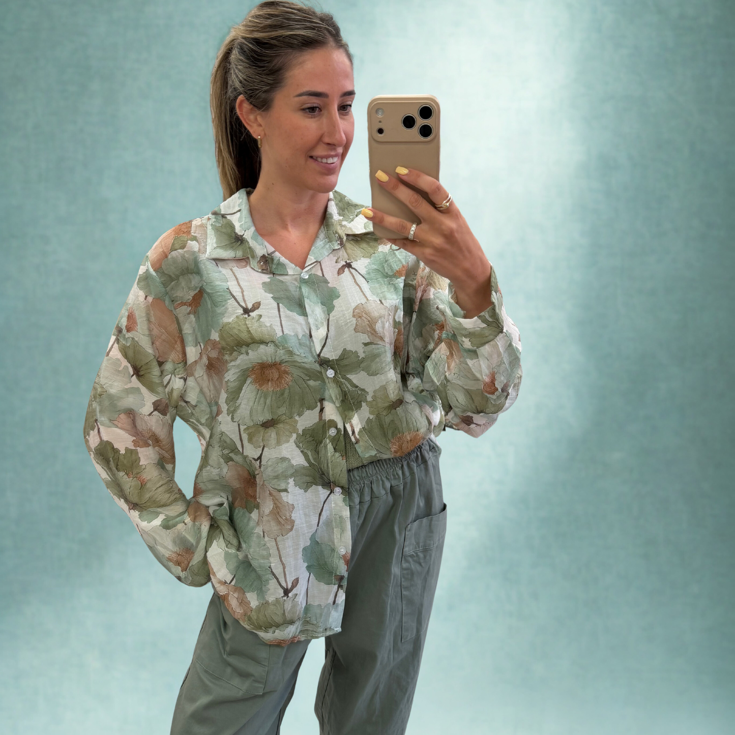 Botanical Print Shirt