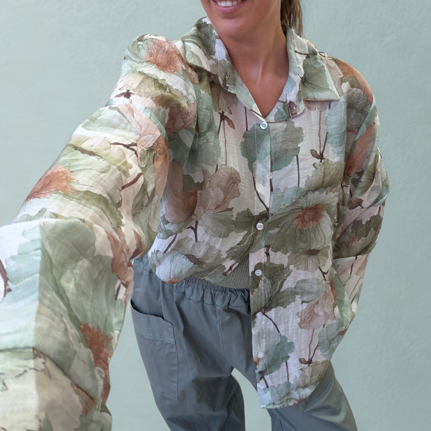 Botanical Print Shirt