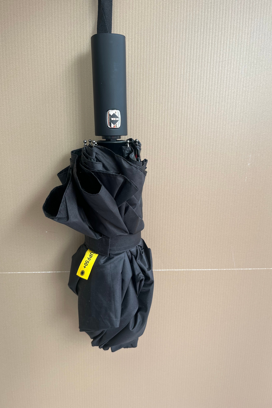 Black windproof umbrella