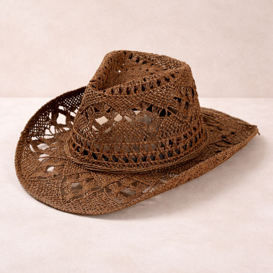 Woven straw Cowboy hat