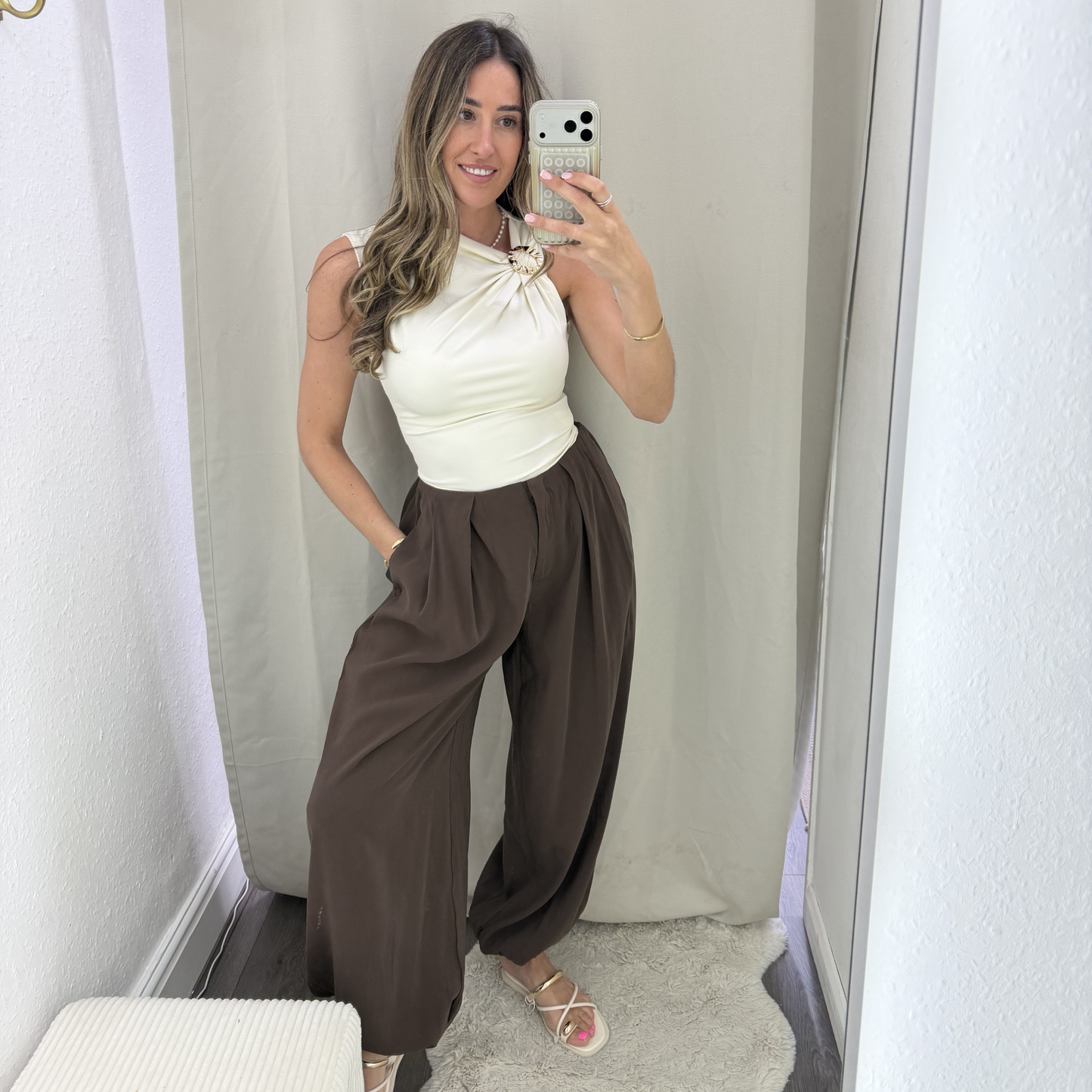 Chocolate Cuffed Trousers
