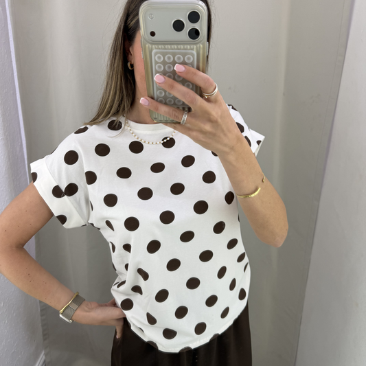 Polka dot tee's
