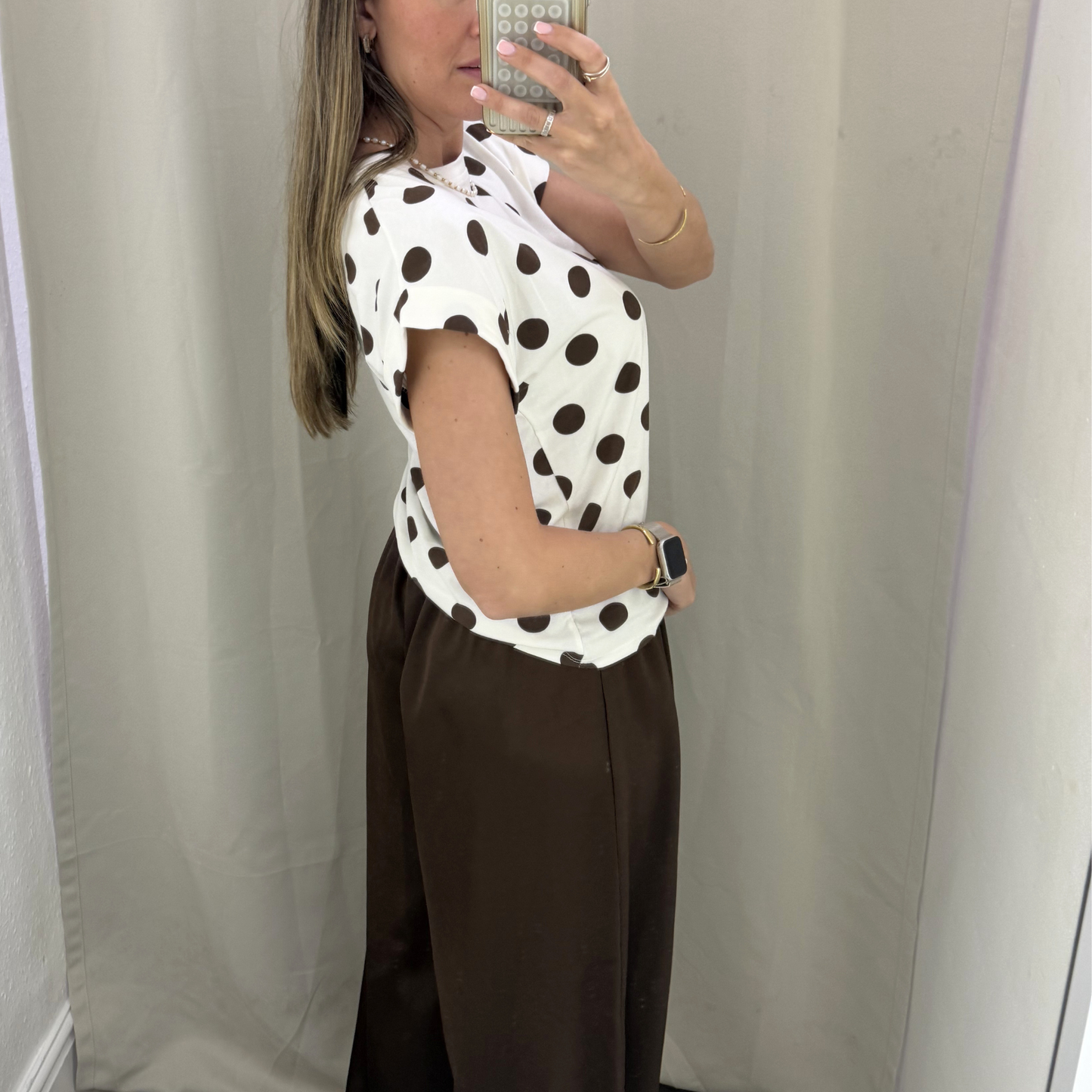 Polka dot tee's