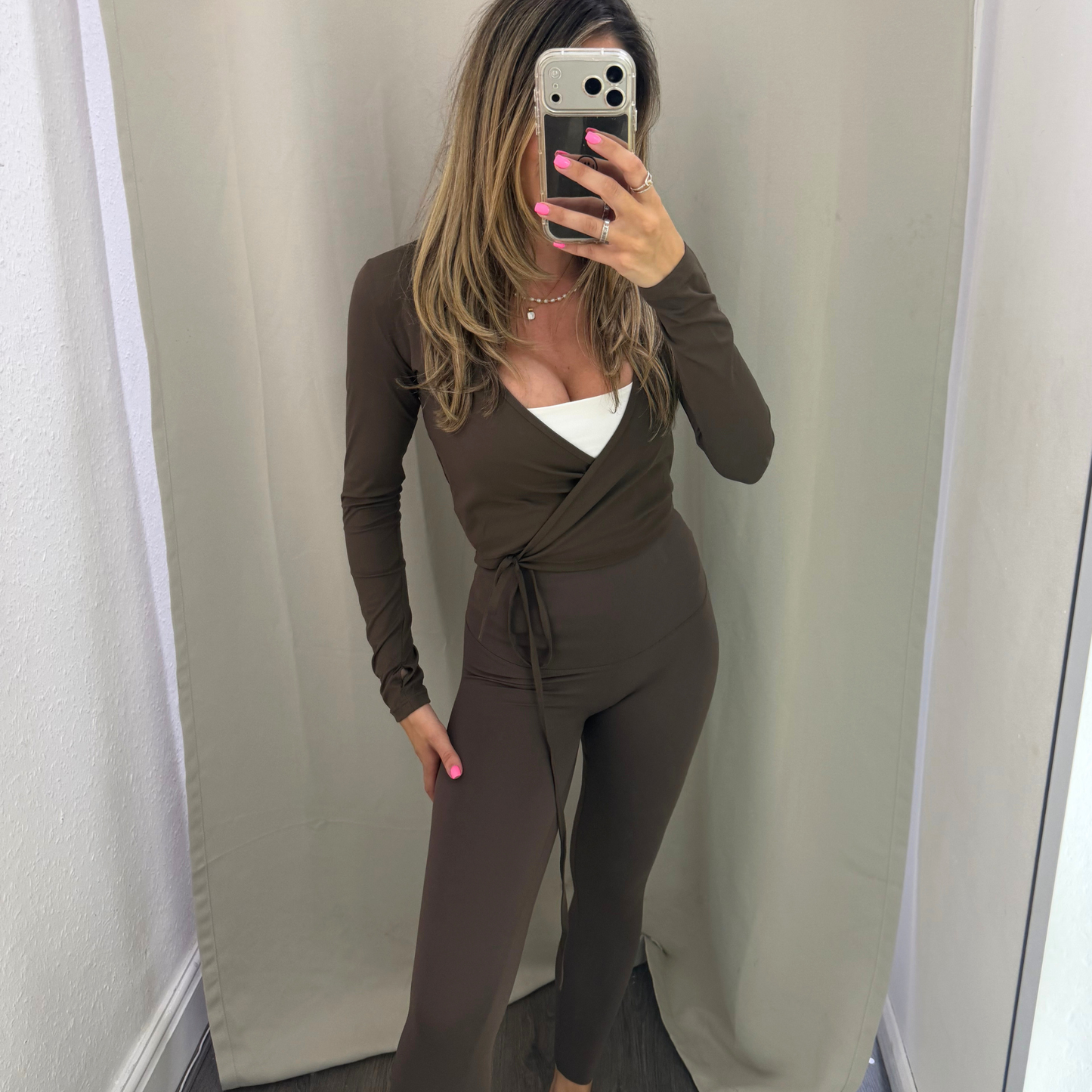 Ballet wrap seamless tops
