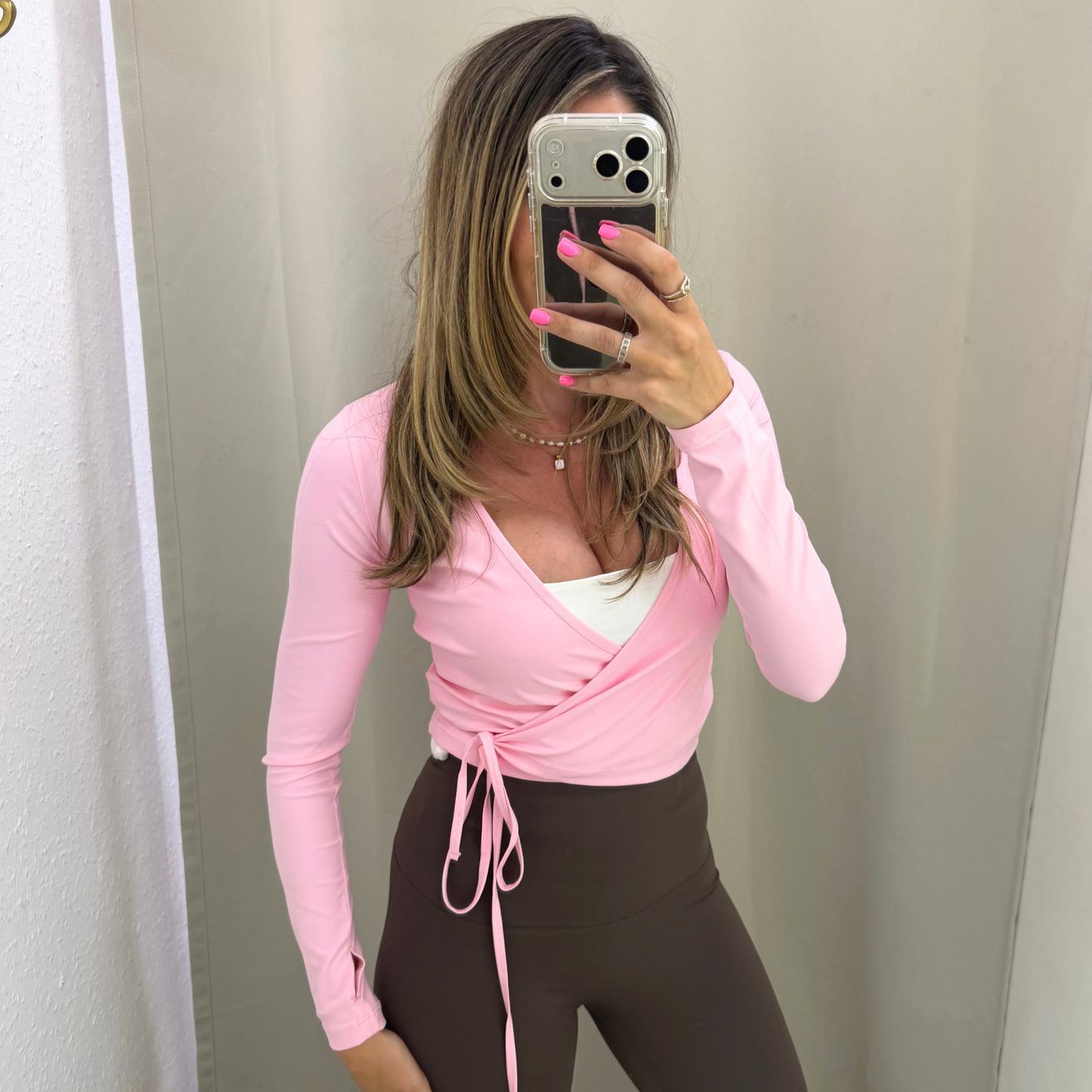 Ballet wrap seamless tops