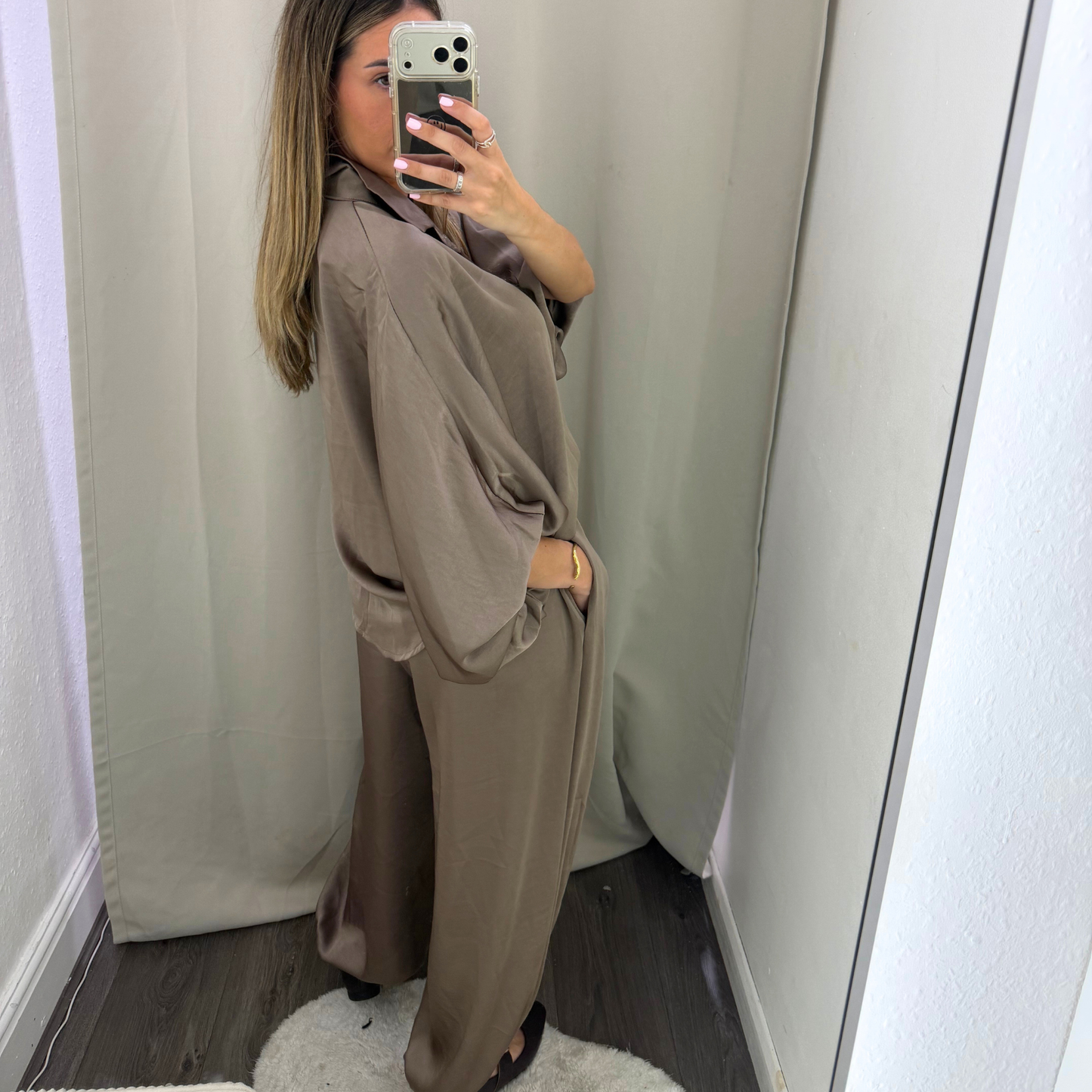 Relaxed Cuff Trousers – Mocha