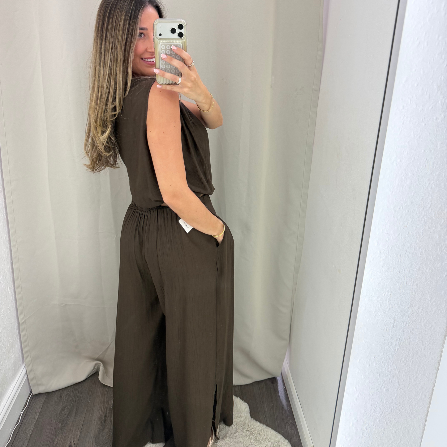 Drift Draped Top – Chocolate