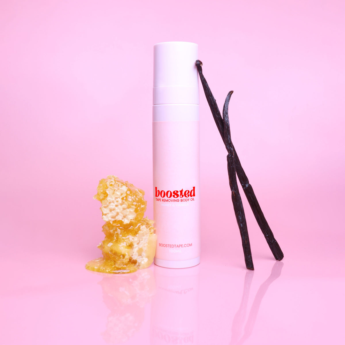 Boosted Tape Removal & Body Oil – Honey & Vanilla, 100ml