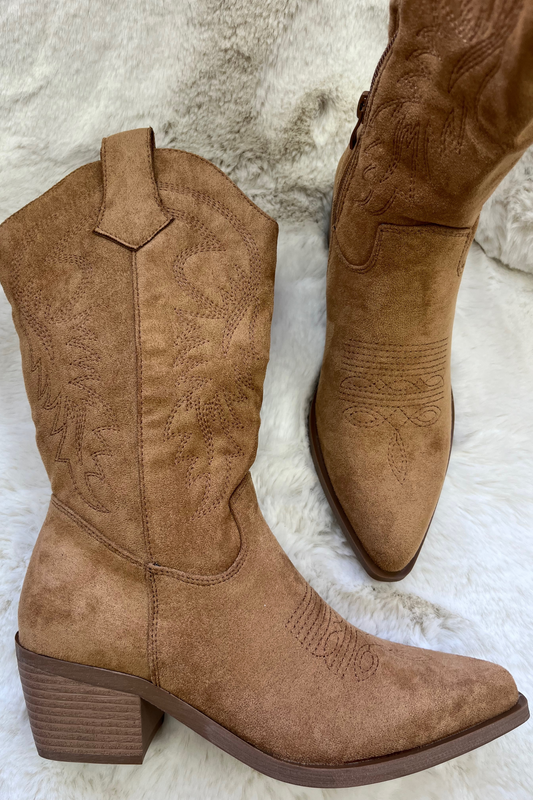 Camel Western Cowboy Boot