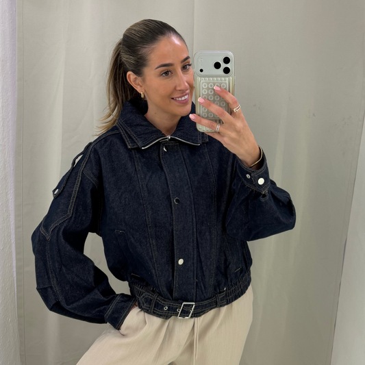 Dark Denim Utility Jacket
