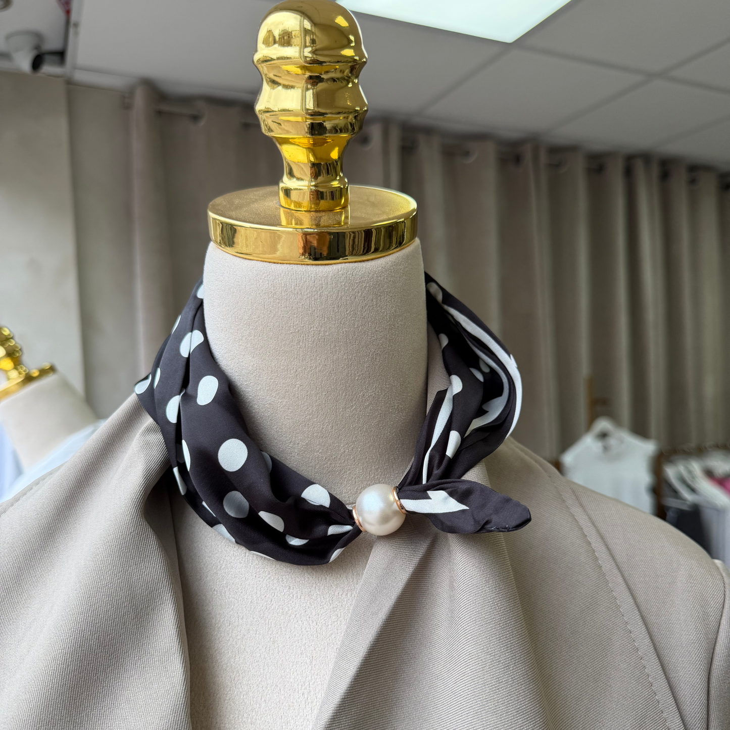 Polka dot neck accessory