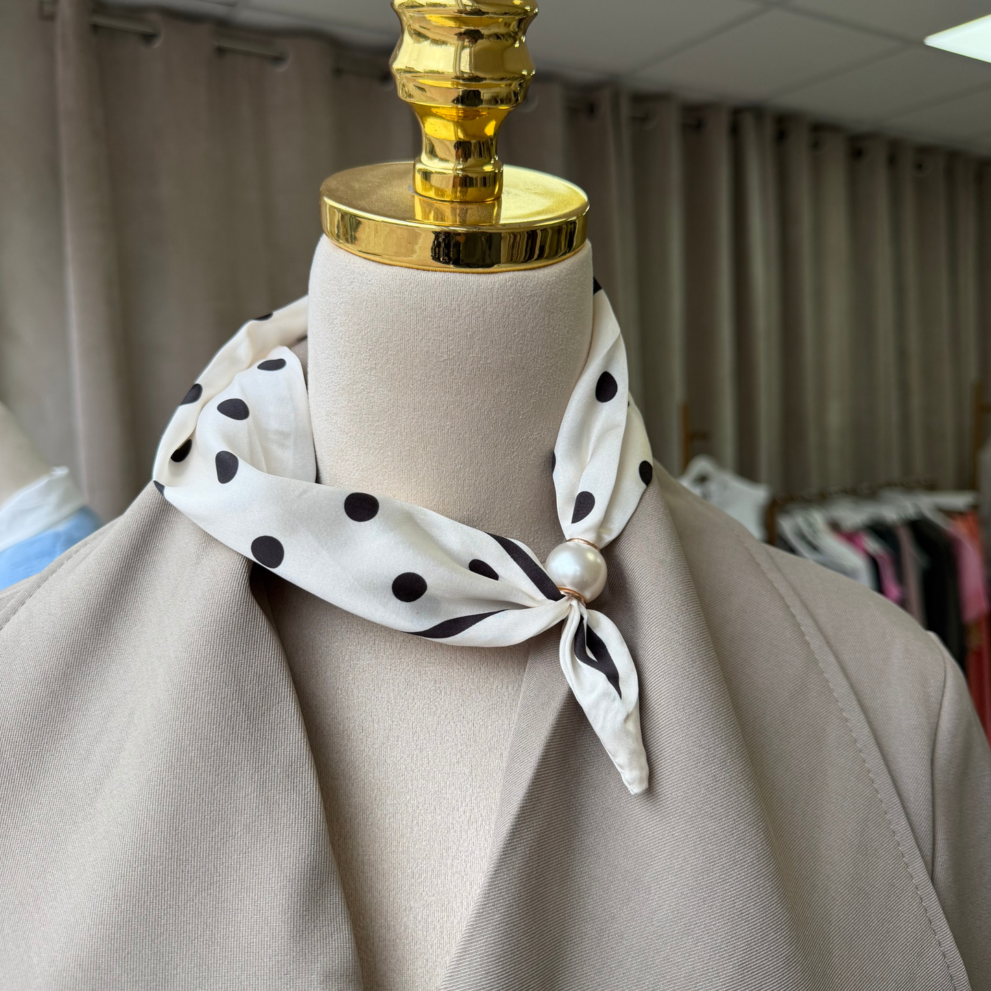 Polka dot neck accessory