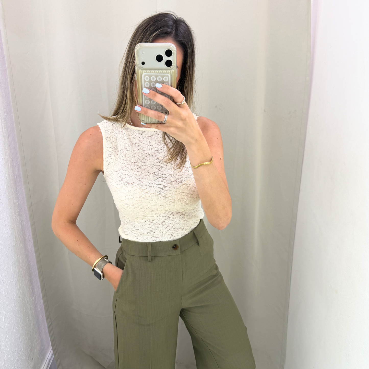 Lace Textured Tops