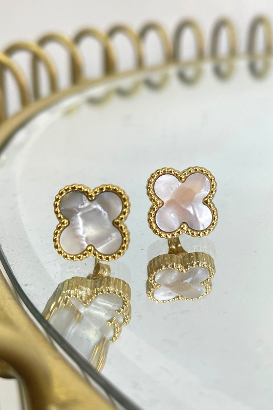 PEARL CLOVER EARRINGS